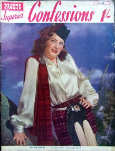 PAGETS SUPERIOR CONFESSIONS magazine side cover Issue 6 June 1950