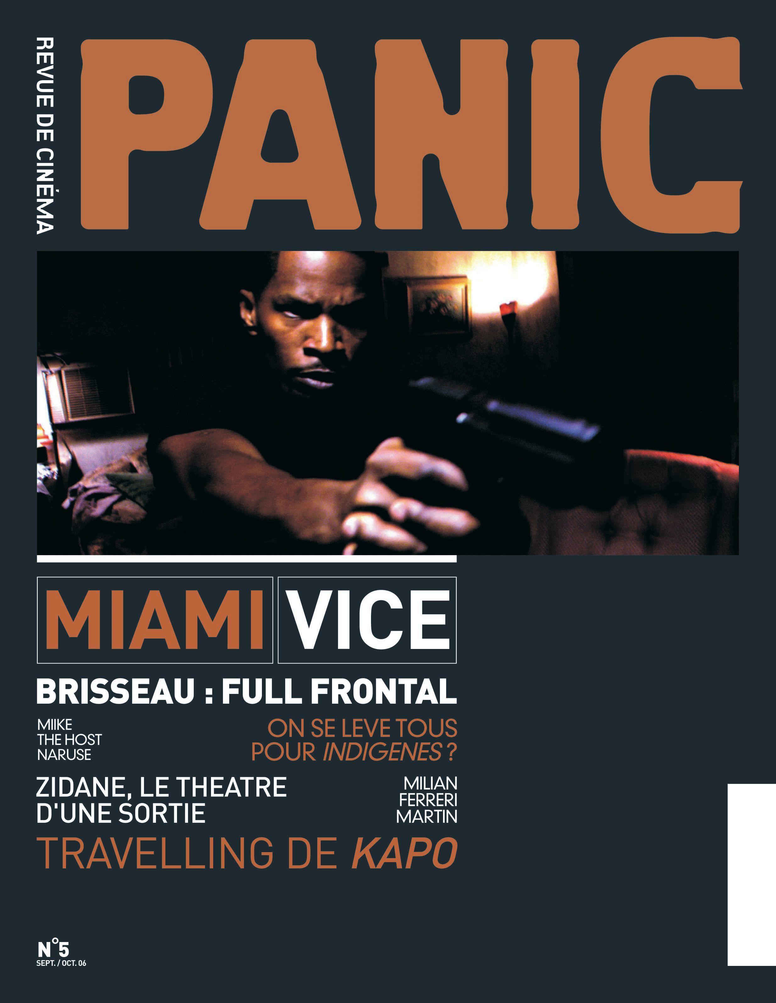 PANIC magazine side cover Issue 5 October/November 2006