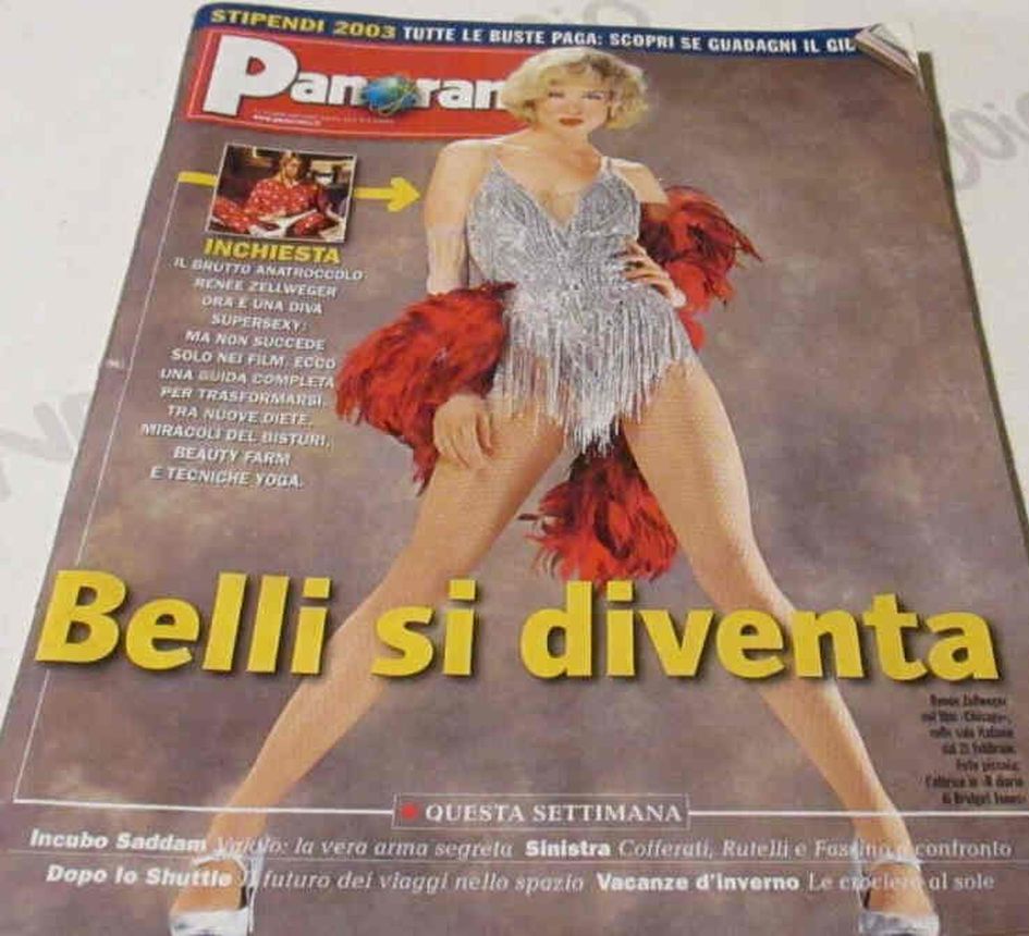PANORAMA (ITALY) magazine side cover  February 2003