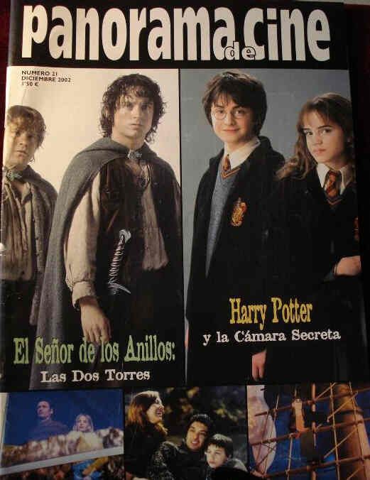 PANORAMA DE CINE magazine side cover Issue 21 December 2002