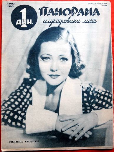 PANORAMA (Yu) magazine side cover 27 February 1937