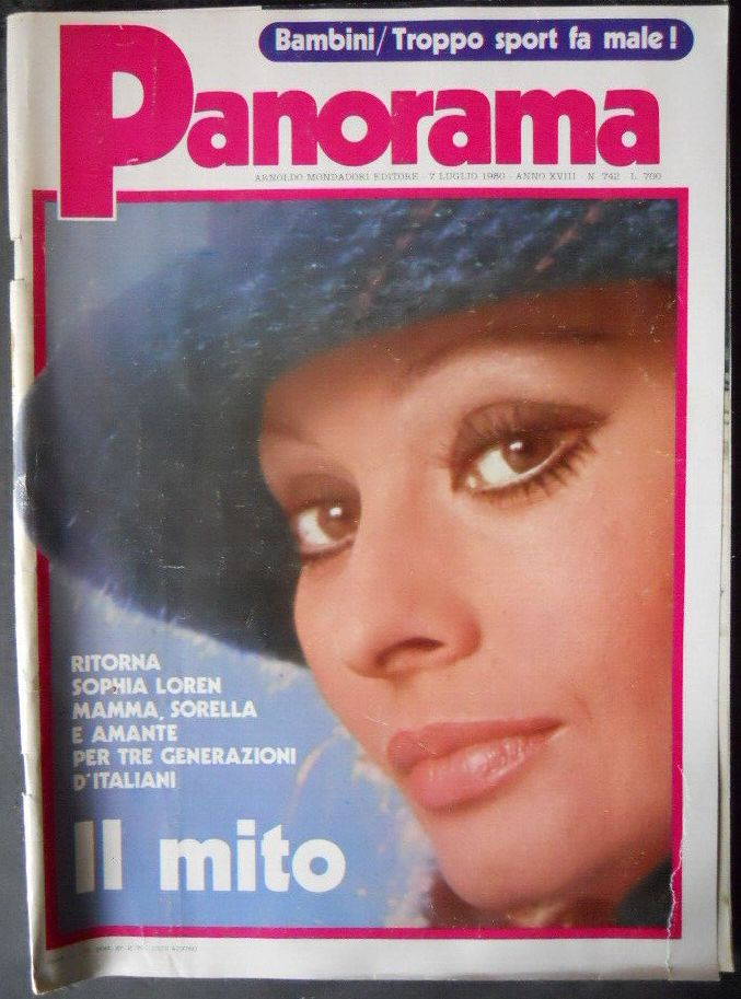 PANORAMA (ITALY) magazine side cover Issue 742 7 July 1980