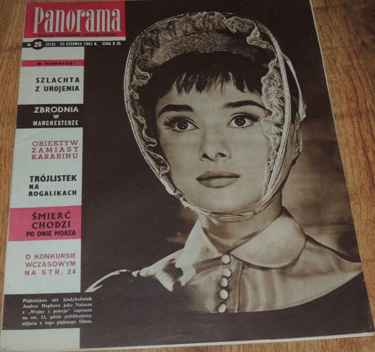 PANORAMA POLAND magazine side cover Issue 26 25 June 1961