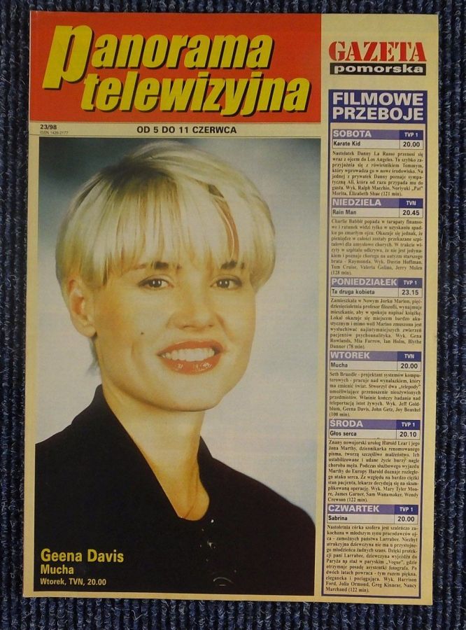 PANORAMA TELEWIZYJNA magazine side cover Issue 23 5 June 1998