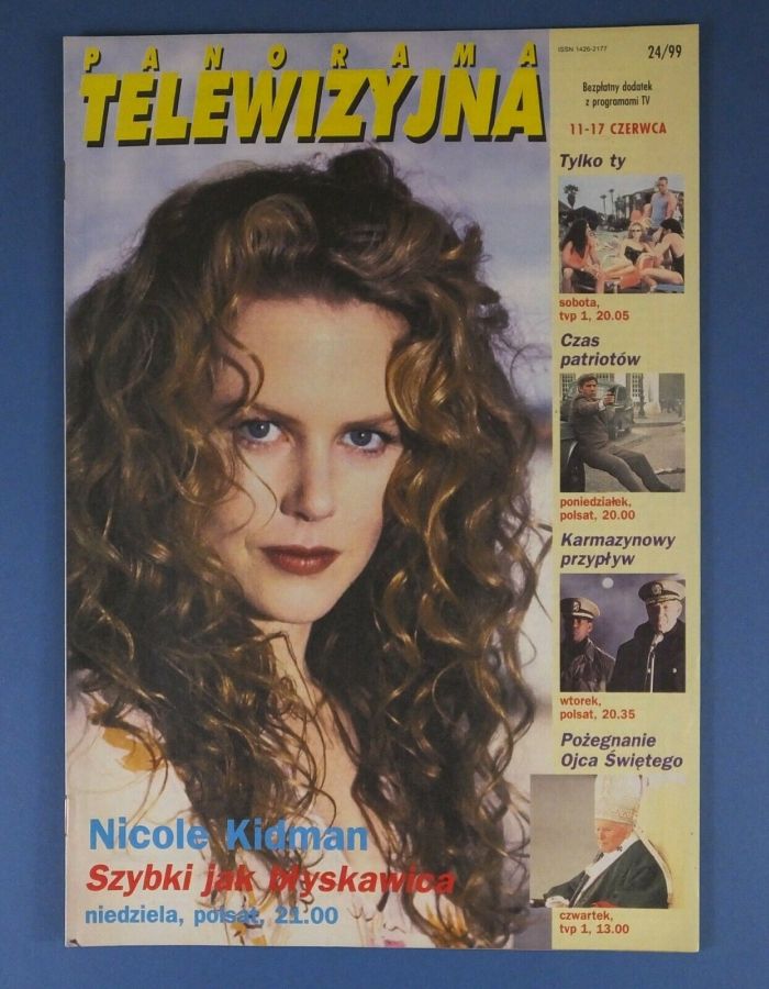 PANORAMA TELEWIZYJNA magazine side cover Issue 24 11 June 1999