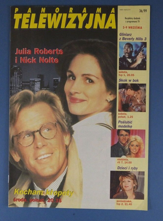PANORAMA TELEWIZYJNA magazine side cover Issue 36 3 September 1999