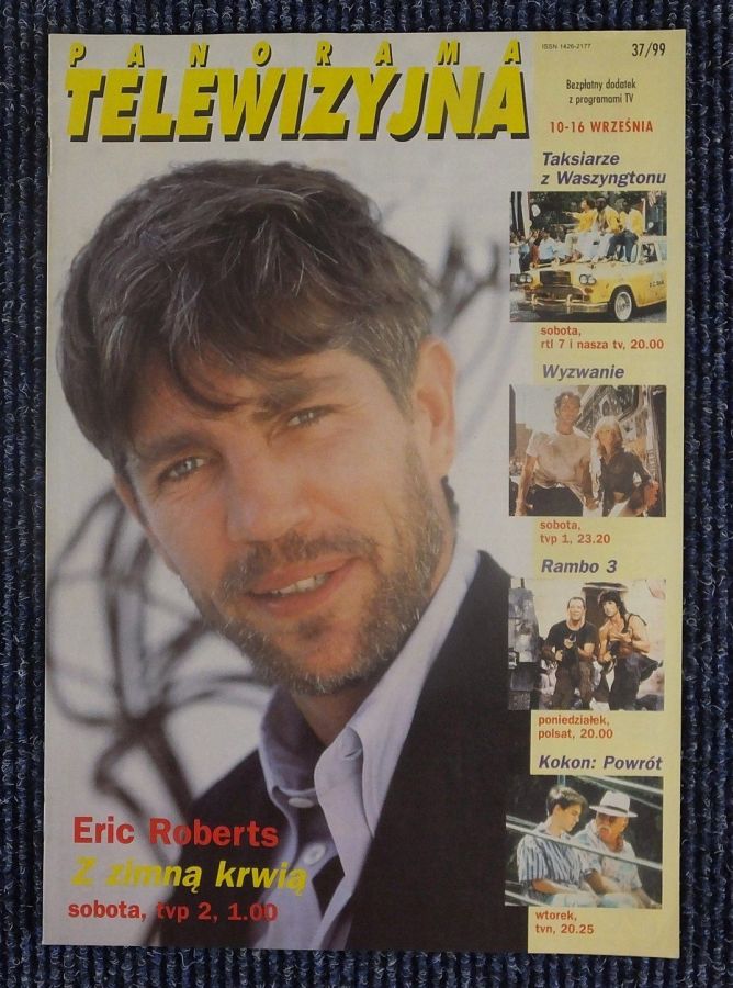 PANORAMA TELEWIZYJNA magazine side cover Issue 37 10 September 1999