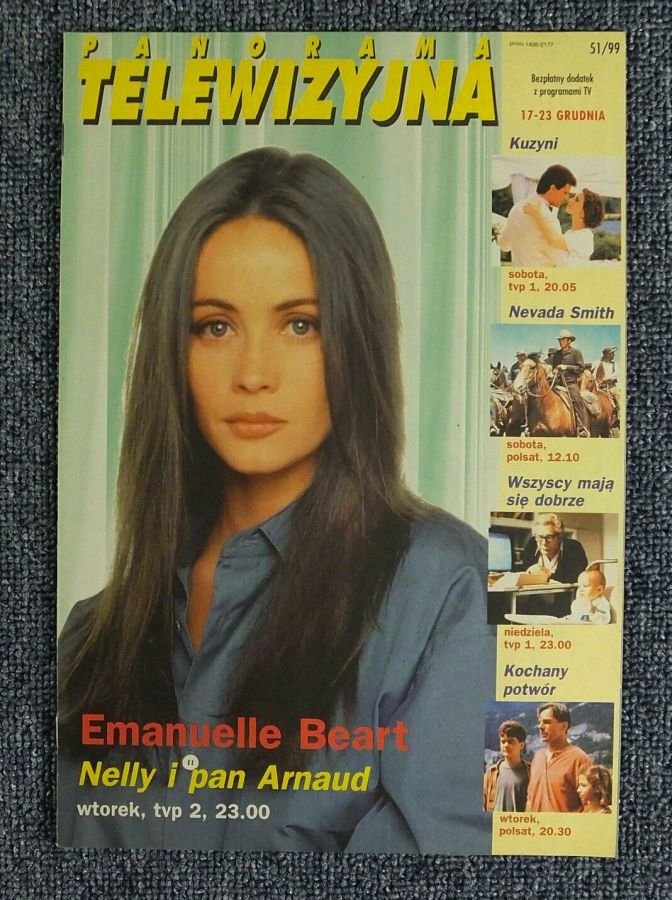 PANORAMA TELEWIZYJNA magazine side cover Issue 51 17 December 1999