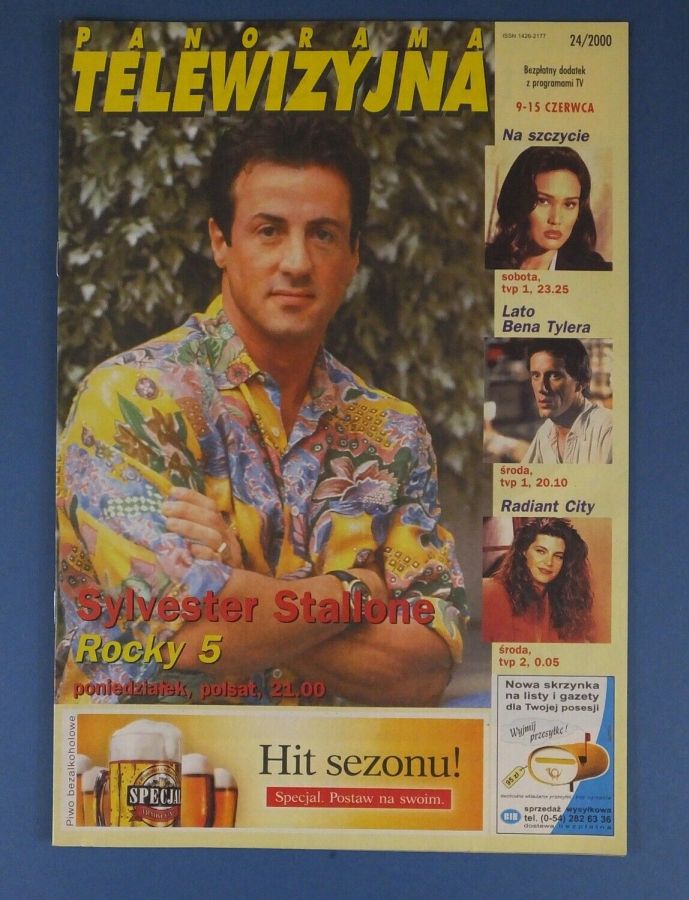 PANORAMA TELEWIZYJNA magazine side cover Issue 24 9 June 2000