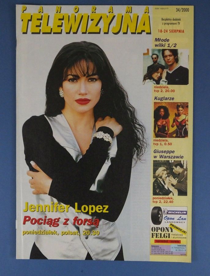 PANORAMA TELEWIZYJNA magazine side cover Issue 34 18 August 2000