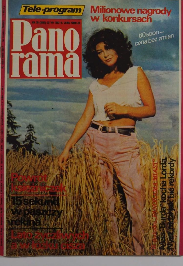 PANORAMA POLAND magazine side cover 25 July 1993