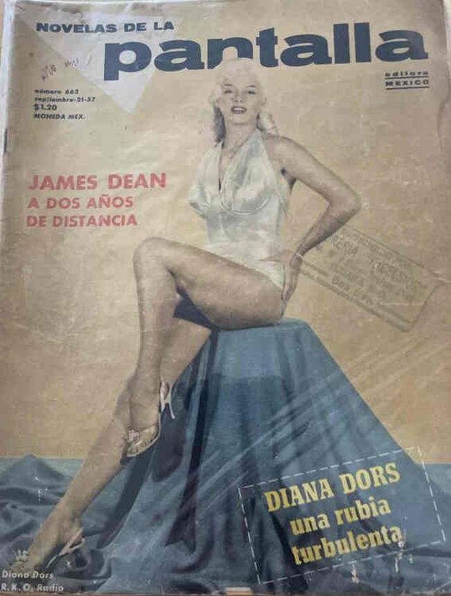 NOVELAS DE LA PANTALLA magazine side cover Issue 663 21 September 1957