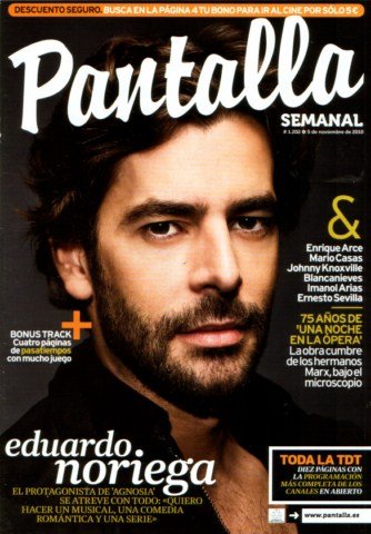 PANTALLA SEMANAL magazine side cover Issue 1202 5 November 2010