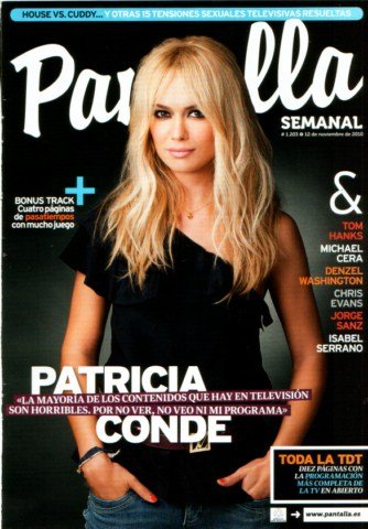 PANTALLA SEMANAL magazine side cover Issue 1203 12 November 2010