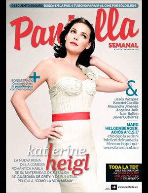 PANTALLA SEMANAL magazine side cover Issue 1211  2011