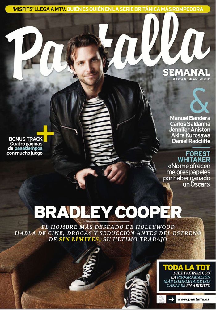 PANTALLA SEMANAL magazine side cover Issue 1224 8 April 2011