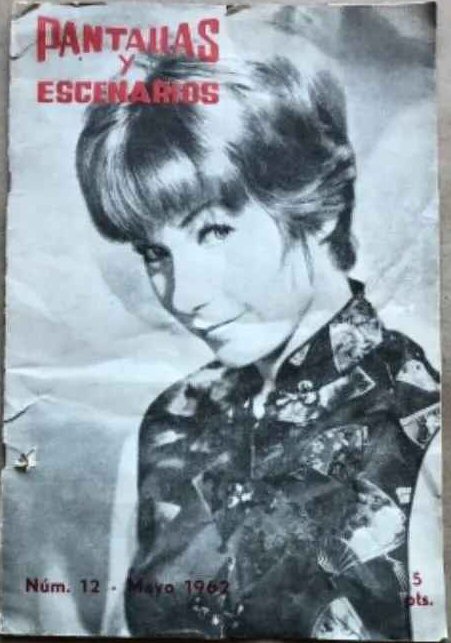 PANTALLAS Y ESCENARIOS magazine side cover Issue 12  May 1962