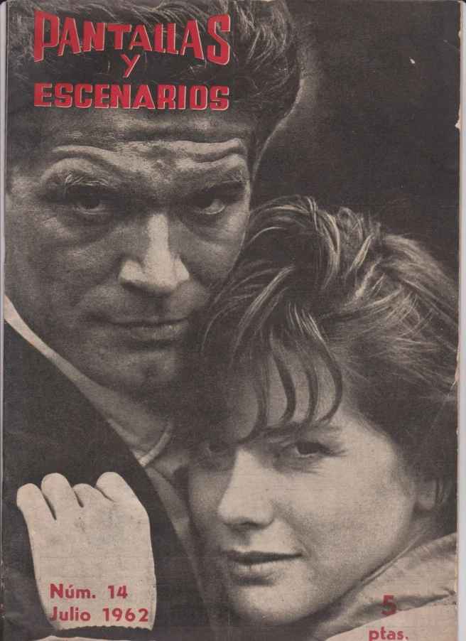 PANTALLAS Y ESCENARIOS magazine side cover Issue 14  July 1962