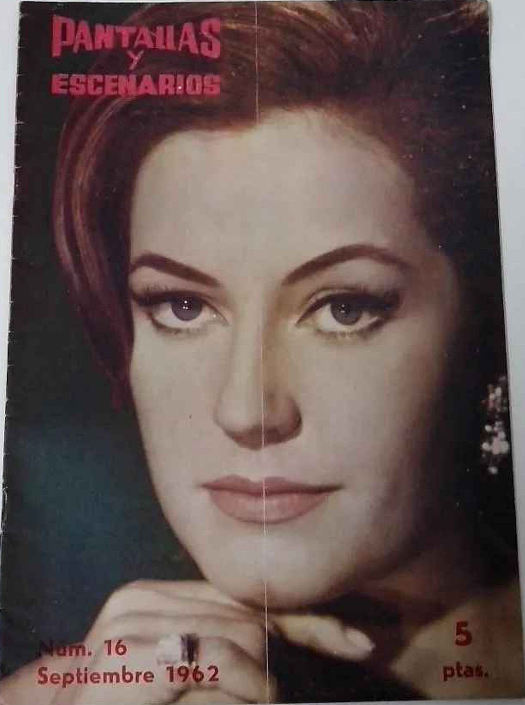 PANTALLAS Y ESCENARIOS magazine side cover Issue 16  September 1962