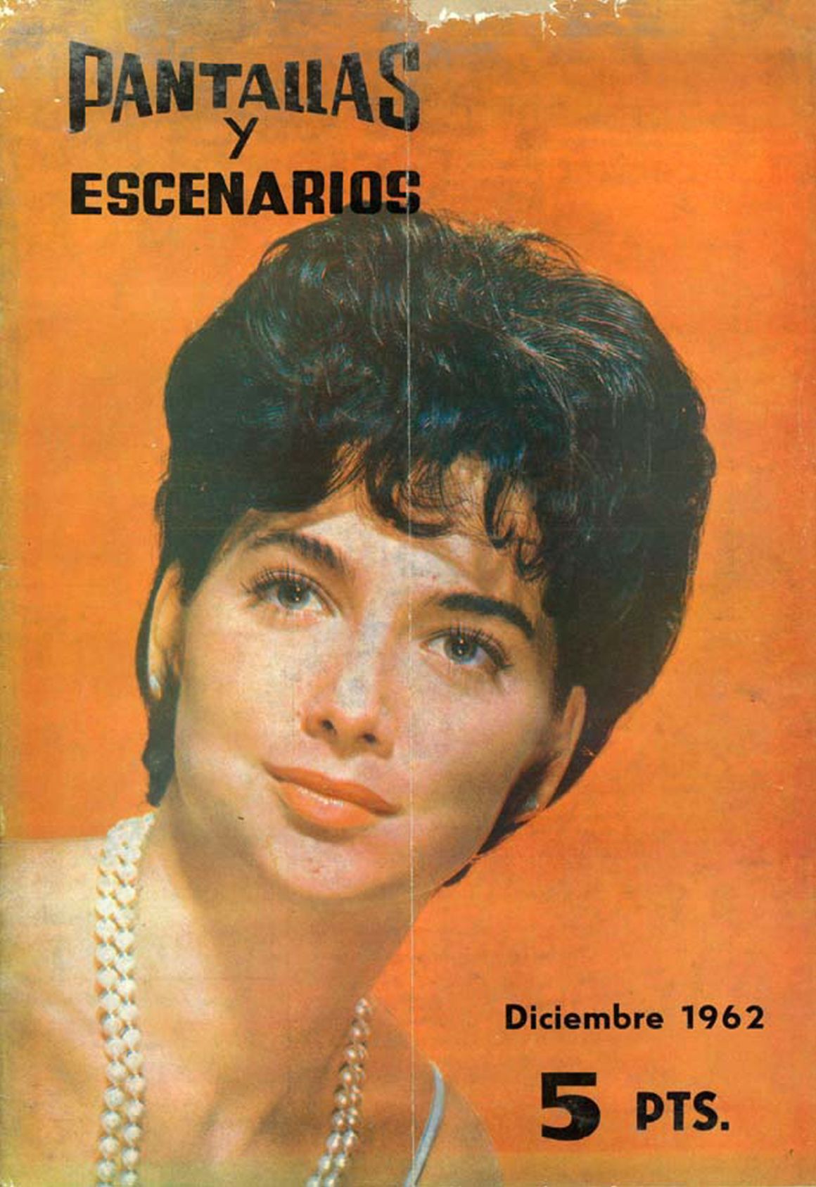 PANTALLAS Y ESCENARIOS magazine side cover Issue 19  December 1962