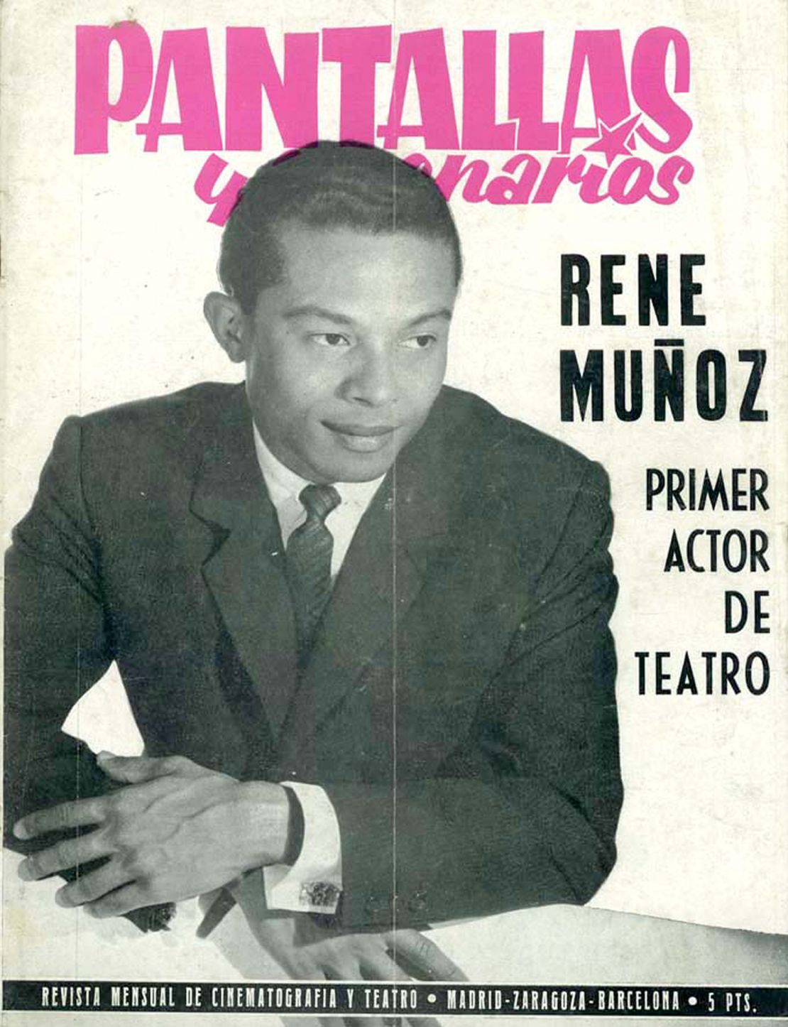 PANTALLAS Y ESCENARIOS magazine side cover Issue 23  April 1963