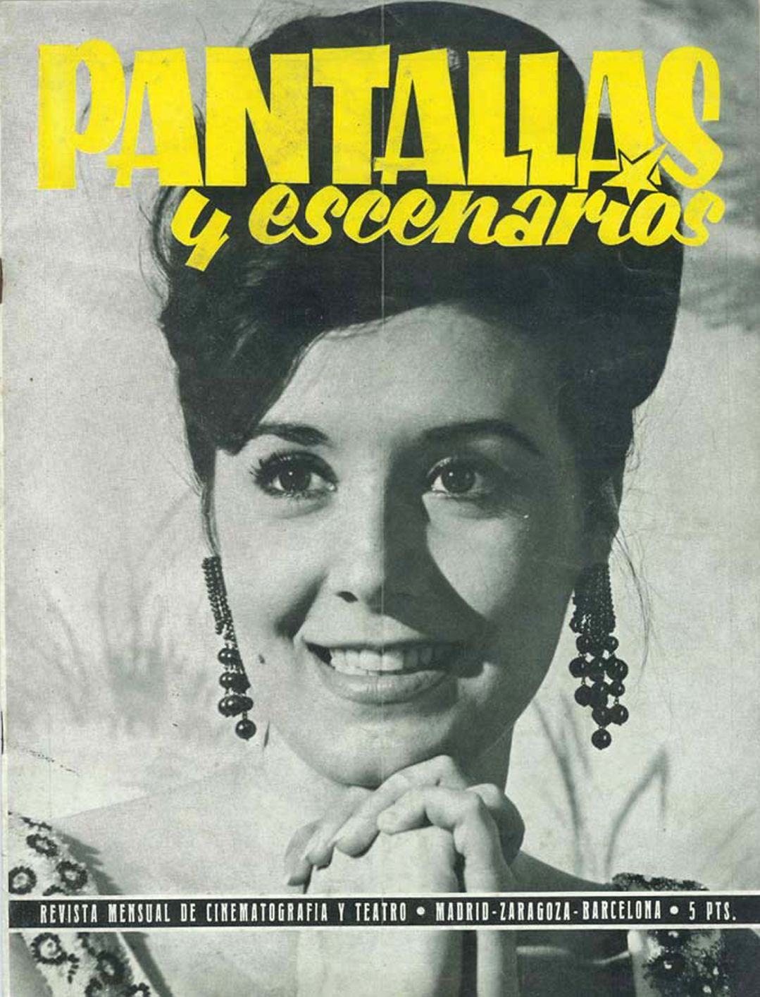 PANTALLAS Y ESCENARIOS magazine side cover Issue 24  May 1963