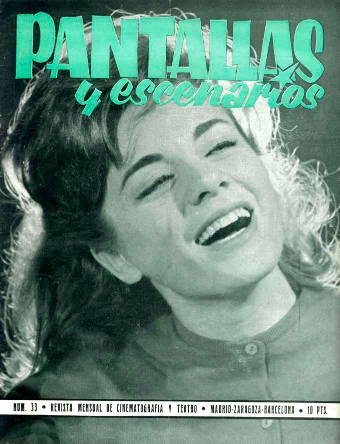PANTALLAS Y ESCENARIOS magazine side cover Issue 33  February 1964