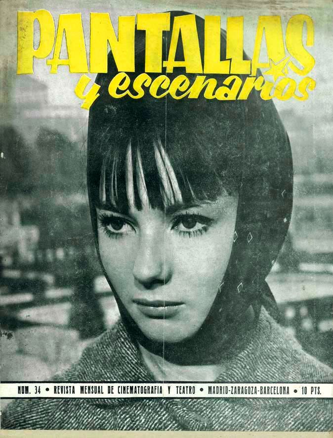PANTALLAS Y ESCENARIOS magazine side cover Issue 34  March 1964