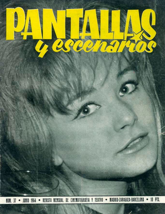 PANTALLAS Y ESCENARIOS magazine side cover Issue 37  June 1964
