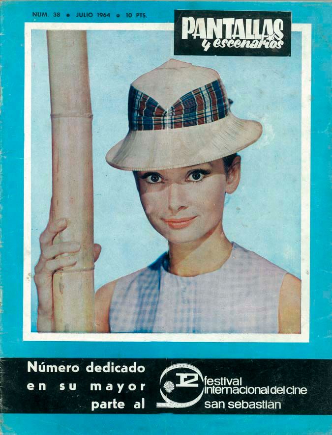 PANTALLAS Y ESCENARIOS magazine side cover Issue 38  July 1964