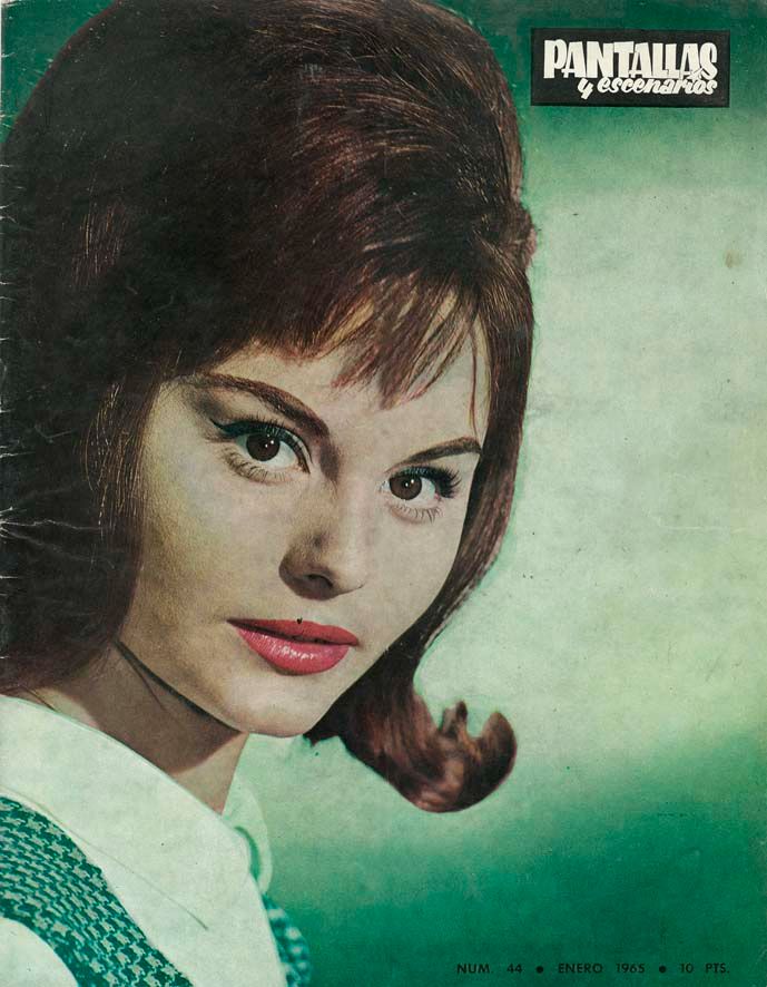 PANTALLAS Y ESCENARIOS magazine side cover Issue 44  January 1965