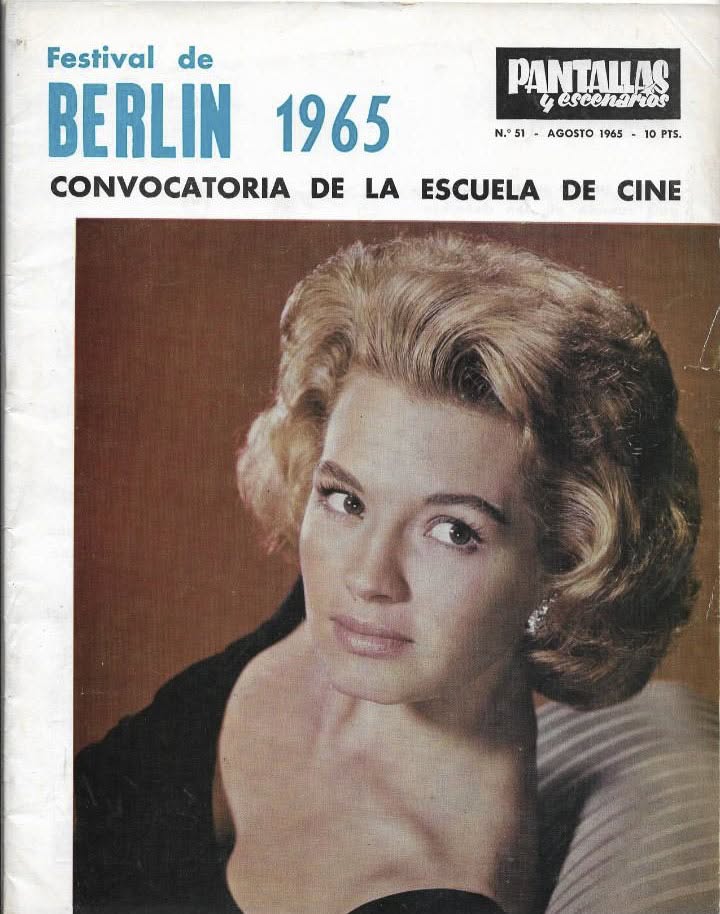 PANTALLAS Y ESCENARIOS magazine side cover Issue 51  August 1965