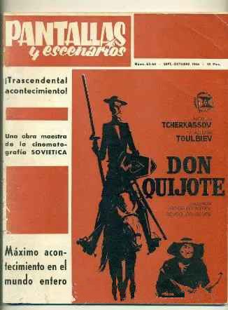 PANTALLAS Y ESCENARIOS magazine side cover Issue 63-64  September/October 1966
