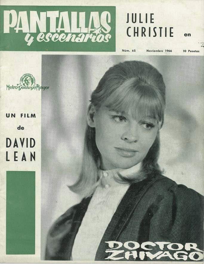 PANTALLAS Y ESCENARIOS magazine side cover Issue 65  November 1966