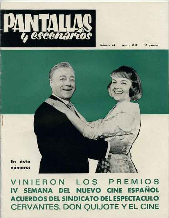 PANTALLAS Y ESCENARIOS magazine side cover Issue 69  March 1967