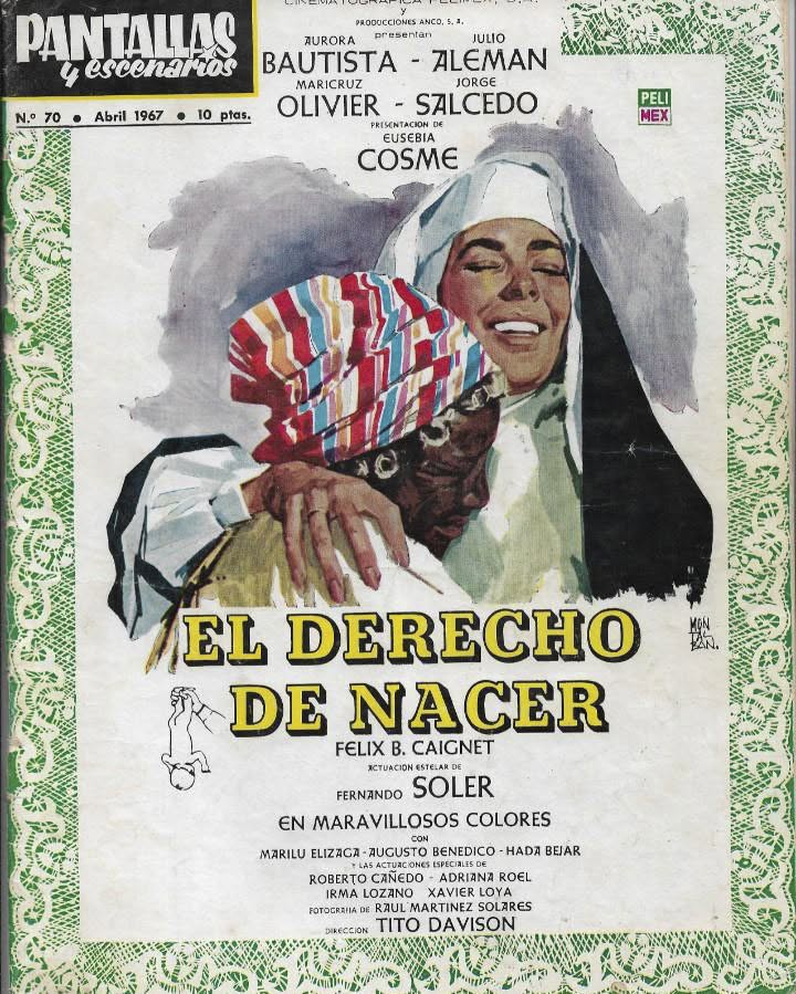 PANTALLAS Y ESCENARIOS magazine side cover Issue 70  April 1967