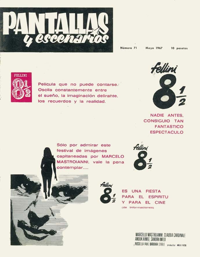 PANTALLAS Y ESCENARIOS magazine side cover Issue 71  May 1967