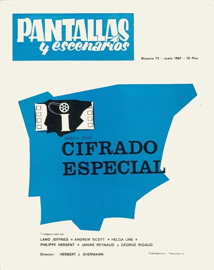PANTALLAS Y ESCENARIOS magazine side cover Issue 72  June 1967