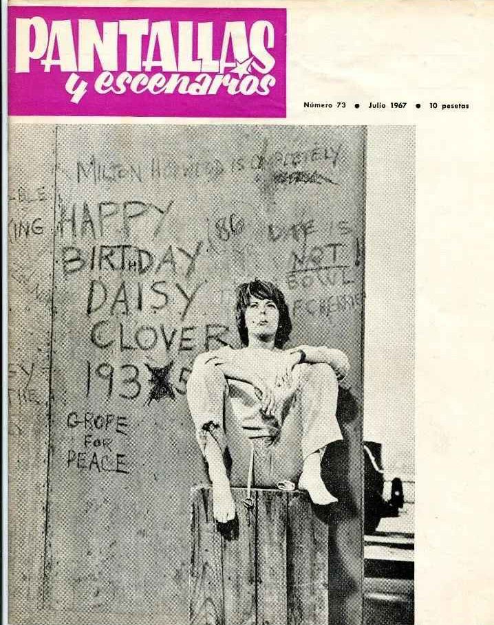 PANTALLAS Y ESCENARIOS magazine side cover Issue 73  July 1967
