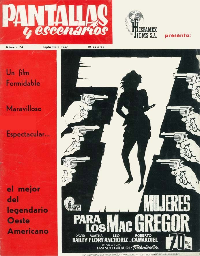 PANTALLAS Y ESCENARIOS magazine side cover Issue 74  September 1967