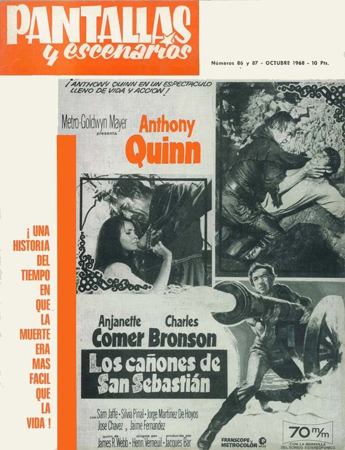 PANTALLAS Y ESCENARIOS magazine side cover Issue 86-87  October 1968