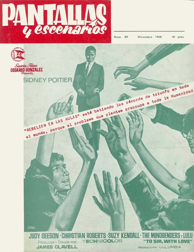 PANTALLAS Y ESCENARIOS magazine side cover Issue 89  December 1968