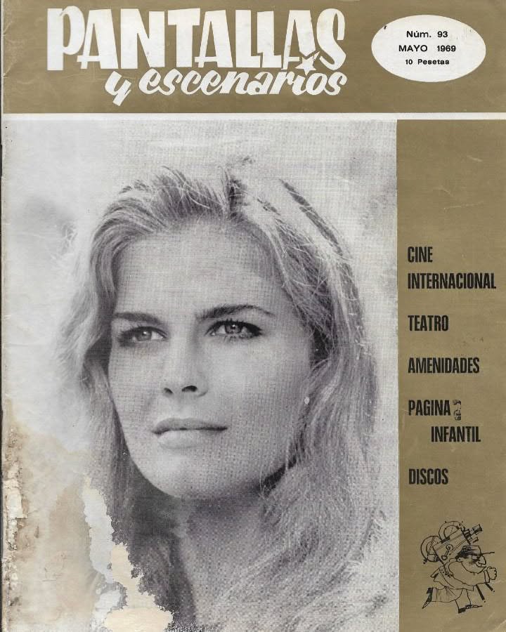 PANTALLAS Y ESCENARIOS magazine side cover Issue 93  May 1969