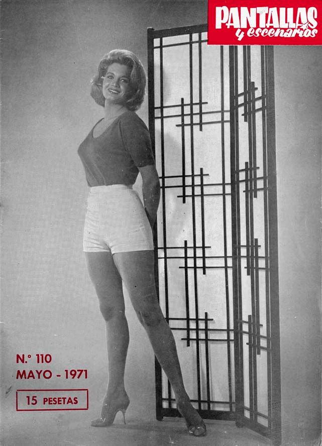 PANTALLAS Y ESCENARIOS magazine side cover Issue 110  May 1971