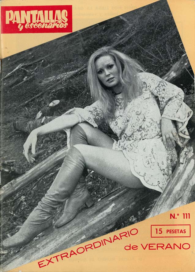 PANTALLAS Y ESCENARIOS magazine side cover Issue 111  July/August 1971