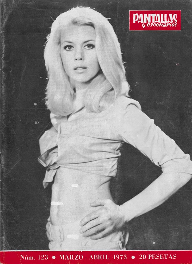 PANTALLAS Y ESCENARIOS magazine side cover Issue 123  March/April 1973