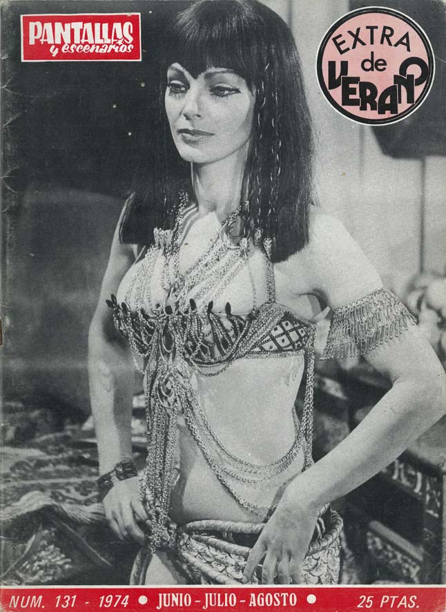 PANTALLAS Y ESCENARIOS magazine side cover Issue 131  June/July 1974