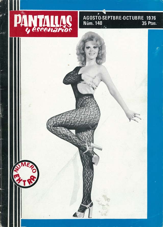 PANTALLAS Y ESCENARIOS magazine side cover Issue 140  August/October 1976