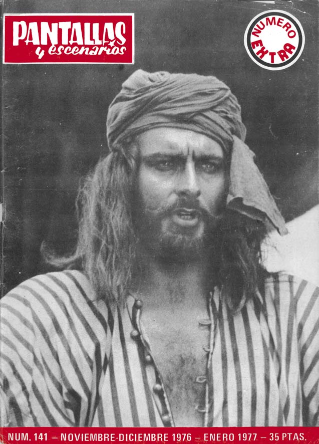 PANTALLAS Y ESCENARIOS magazine side cover Issue 141 January 1977