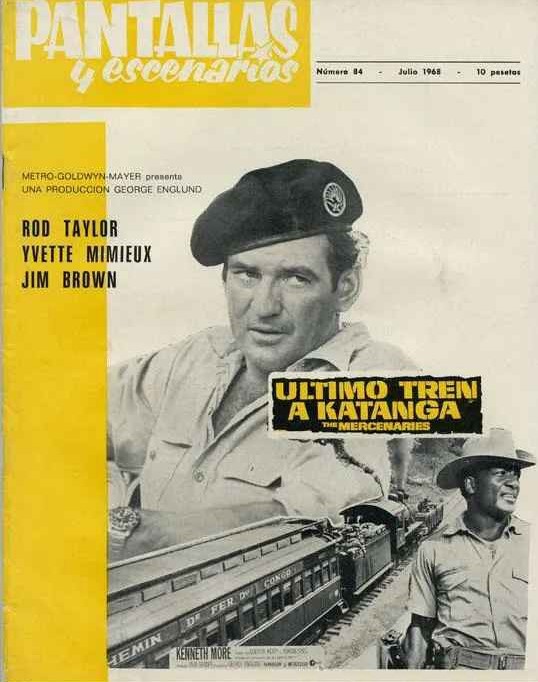PANTALLAS Y ESCENARIOS magazine side cover Issue 84   1968